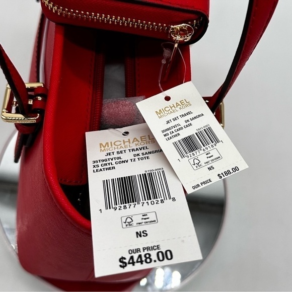 Michael Kors Jet Set Travel Extra-Small Top Zip
Tote Bag & ZA Card Case Wallet - Picture 7 of 9